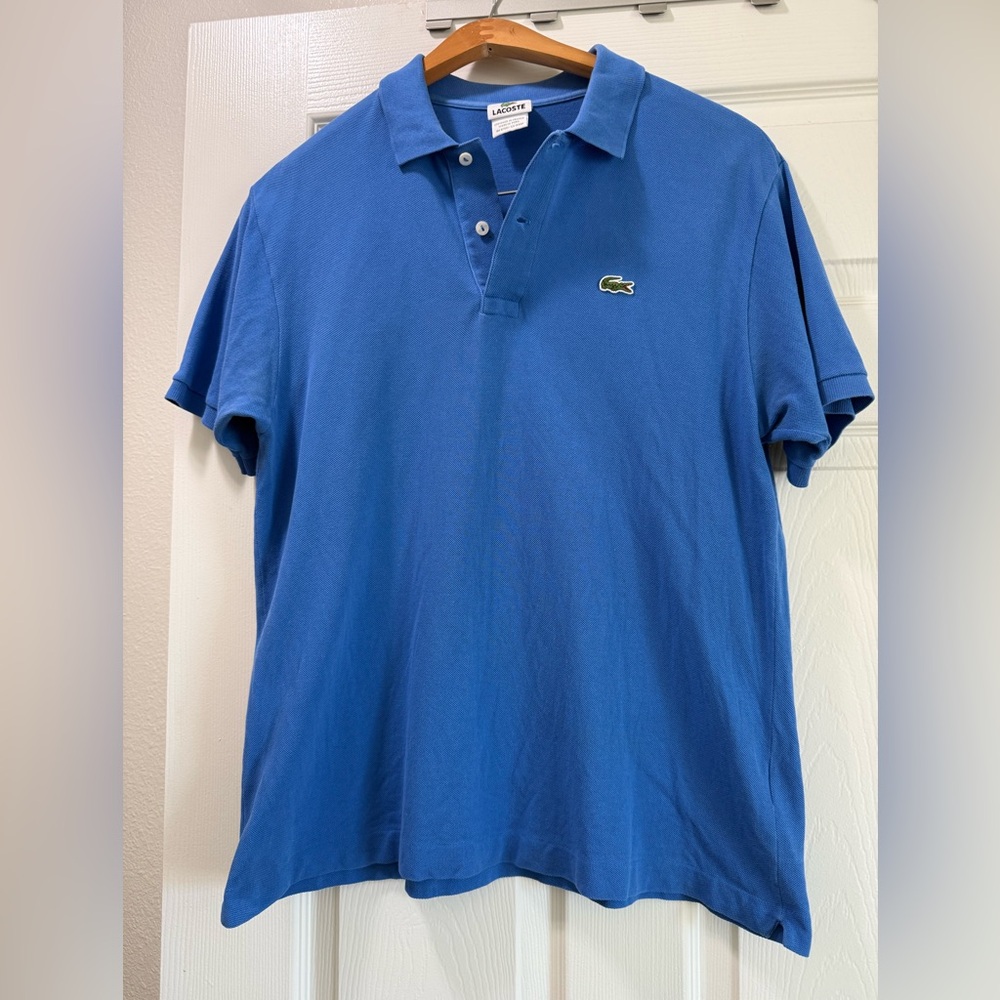 Lacoste Men's Vibrant Blue Polo Shirt